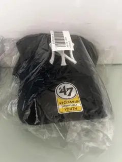 ニューヨークヤンキース NYY 47 CLEAN UP ユースキャップ 黒