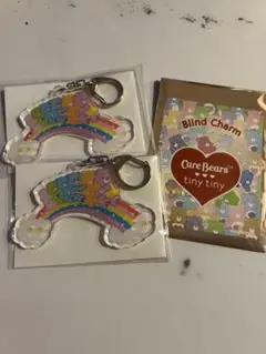 tinytiny ケアベア ランダムチャーム キーホルダー　シークレット 2点