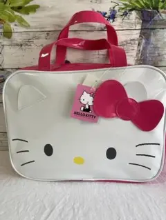 HELLO KITTY バッグ ホワイト/ピンクミニボストン新品タグ付き美品