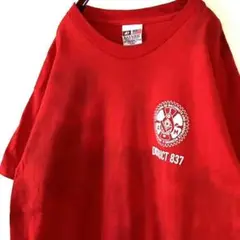 USA製 ベイサイド ディストリクト 837 Tシャツ L レッド 赤 古着