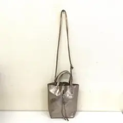 マーロンフィレンツェ 2way メタリックミニトートバッグ ショルダーバッグ