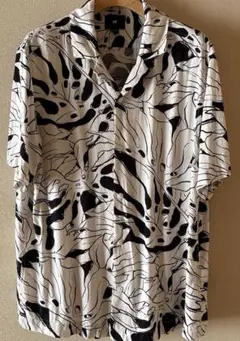H&M 柄シャツM