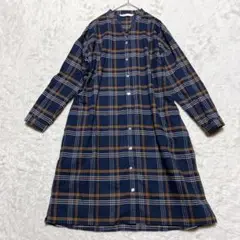 【Loytaa】ロユタ◇チェック柄 シャツワンピース 両サイドポケット F