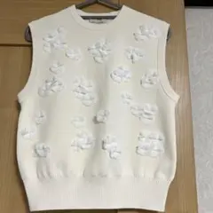 UNITED ARROWS フラワーニットベスト
