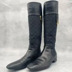 美品✨ルイヴィトン ミニラン モノグラム ロングブーツ 24.5cm ブラック