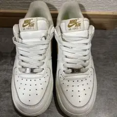 Nike Air Force 1 ホワイト×ブラウン 24cm