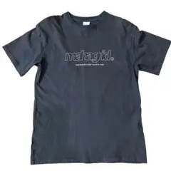 mahagid. グレー　クルーネック Tシャツ