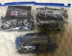 【１回使用のみ】電車のパズル ３個セット
