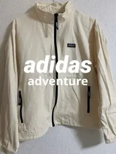 adidasアディダスadventure◆ジップブルゾンジャケット◆ベージュ系S