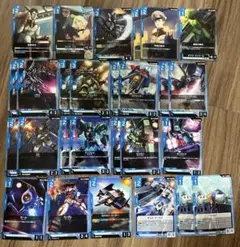 ガンダムカードゲーム　 青デッキパーツまとめ売り アンクシャ