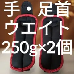 アンクル・リストウエイト250g2個　トレーニング リハビリ スボーツジム散歩時