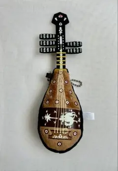 奈良時代の正倉院宝物　 琵琶　　　　　　　　　 マスコットキーホルダー