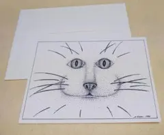 ハワイ　猫のアートカード ALLISON KUEHN 1995年