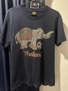 FOAT タイ　ネイビーTシャツ 象デザイン