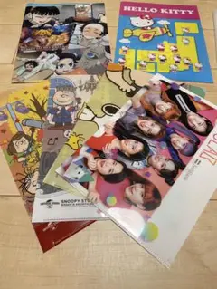 ９月限定　キャラクタークリアファイルセット