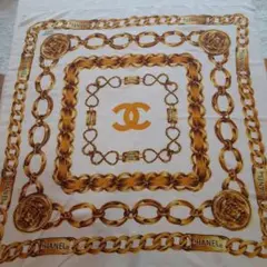シャネル CHANEL 大判スカーフ チェーンベルト