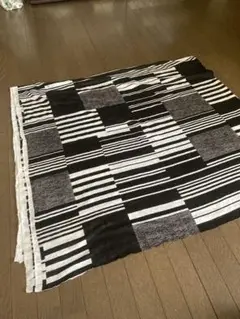 ジャージ生地　黒白