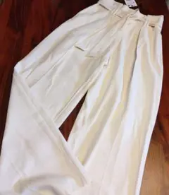 【タグ付き】ZARA ベルト付きペーパーバッグパンツ