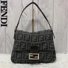 美品♡極レア♡FENDI ニット ズッカ マンマバケット ショルダーバッグ