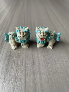 シーサー 青と白