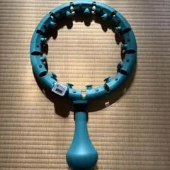 カウント機能付き青いフラフープ
