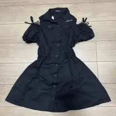 バイラビット　肩あき　シャツワンピース