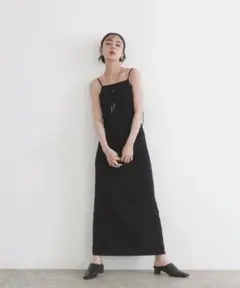 リアン　LIAN ダブルストラップキャミワンピース　胸パッド付き