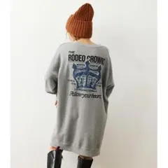 【新品、未着用】RODEO CROWNS デニムクラウンテキストワンピース