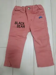 MIKI HOUSE　black bear パンツ　90