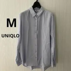 UNIQLO 薄紫 長袖シャツ Mサイズ