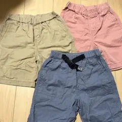 キッズ ハーフパンツ 3枚セット 110 120