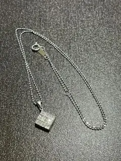 K18WG ダイヤ0.20ct ネックレス