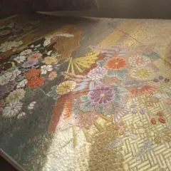 長嶋成織物 袋帯 桧扇流麗文