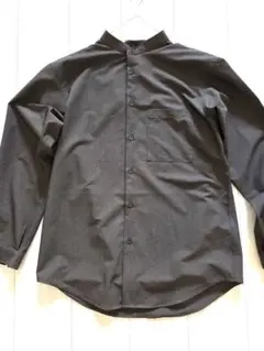 COMME CA ISM　DELEGANTダークブラウン長袖シャツ M～Lサイズ