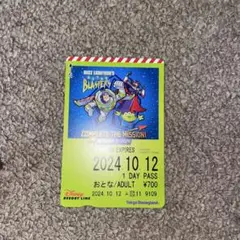 バズライトイヤー コンプリートザミッション リゾートライナー フリー切符