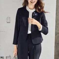 any SIS■【洗える】セレモニーダブルクロス クルーカラー ジャケット　3