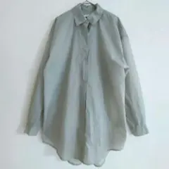 AMOMENTO アモーメント OVERSIZED SHIRT シャツ シアー