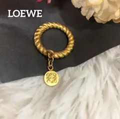 美品✨LOEWE ロエベ スカーフリング アクセサリー 小物 ゴールド