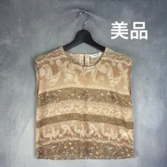 a134【レディース】【美品】【良品】ノースリーブカットソー　9号