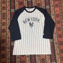 00s Yankee raglan ted ヤンキース NY ラグラン