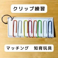 クリップ練習 マッチング 知育玩具