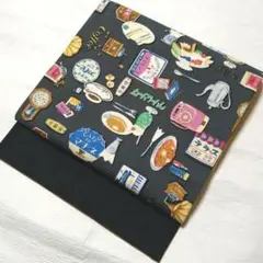 造り帯 三部式 昭和レトロ奈喫茶店モチーフ柄 ハンドメイド