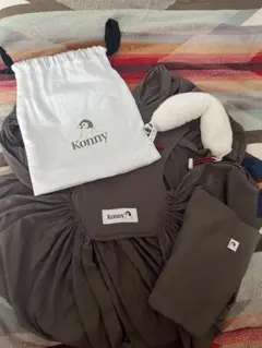 【美品】Konny 抱っこひも ブラウン トコちゃんベルトの青葉　セット