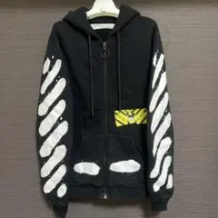 Off-White スプレー パーカー ブラック