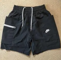 NIKE ウーブン カーゴ ショートパンツ Sサイズ 黒 ハーフパンツ ナイロン
