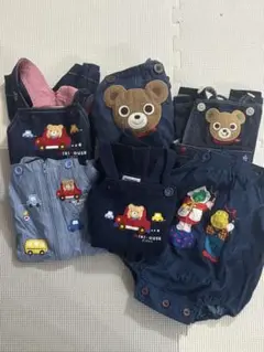 ミキハウスサロペット、だるま合計 6点セット