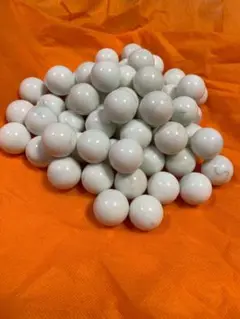 乳白色ガラス玉　25mm 80個