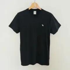 Abercrombie&Fitch アバクロ Tシャツ ブラック M ムース刺繍