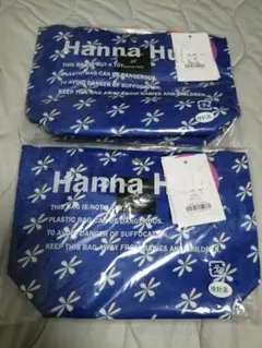 Hanna Hula 花柄トートバッグ 2個セット