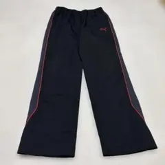 PUMA スポーツパンツ 黒/赤